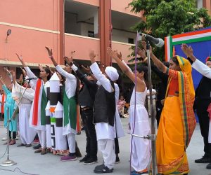 77th Independence Day Celebration in Saraswati Vidyamandal Saraspur Campus